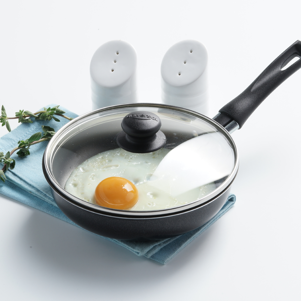 CASENCONTROS Egg Pan with flipping Lid - Nonstick Egg Frying Pan [4 Cu